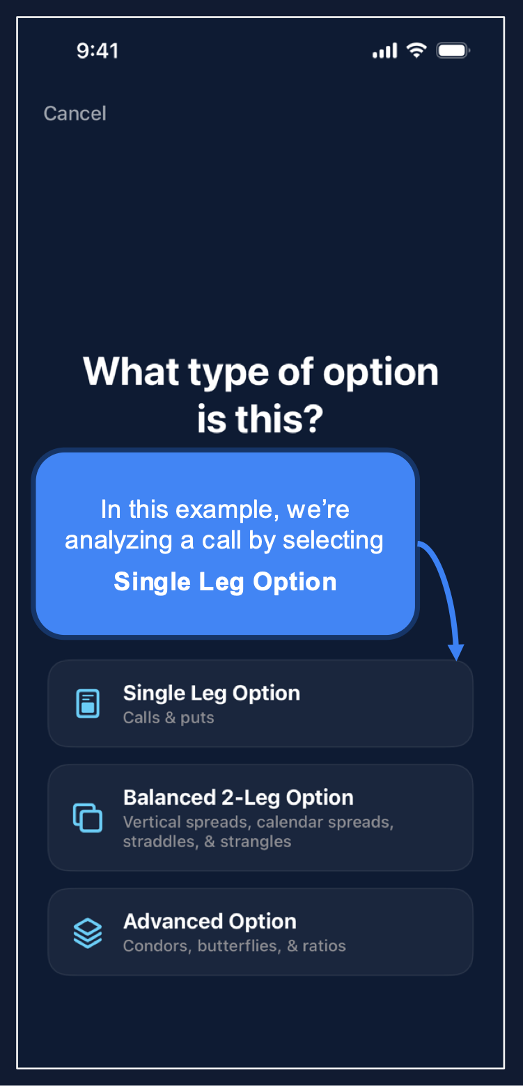 OptionsVision walkthrough slide 2